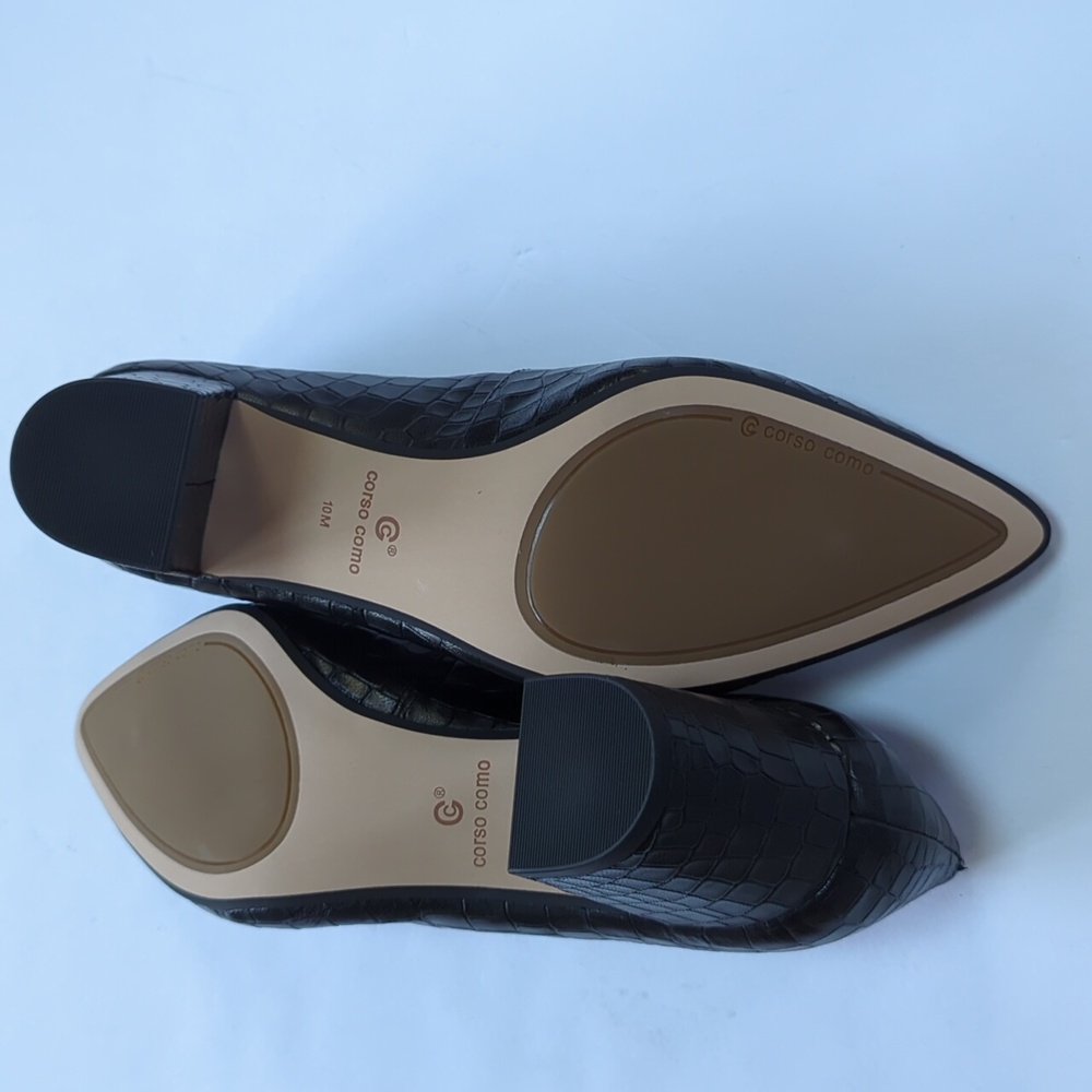 Corso Como, Black Snake Pattern Embossed Block He… - image 6